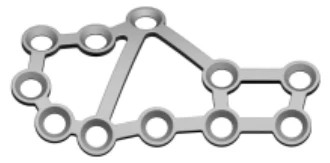 Placa para Calcâneo — Pequenos Fragmentos
