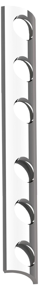 Placa de 1/3 Tubo - Pequenos Fragmentos sem Bloqueio